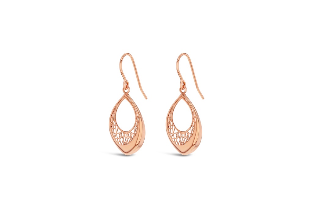 9R FILIGREE OPEN TEARDROP DROP