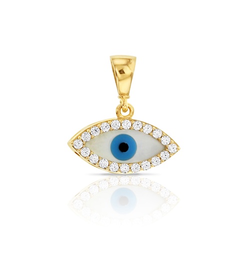 [STPD308] 9Y CZ SET MOP EVIL EYE