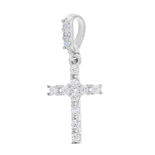 [STRCP40] 9W CZ MINI CROSS PENDANT