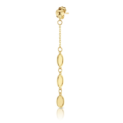 [EAR802]  9Y OVAL DROP THREAD STUD