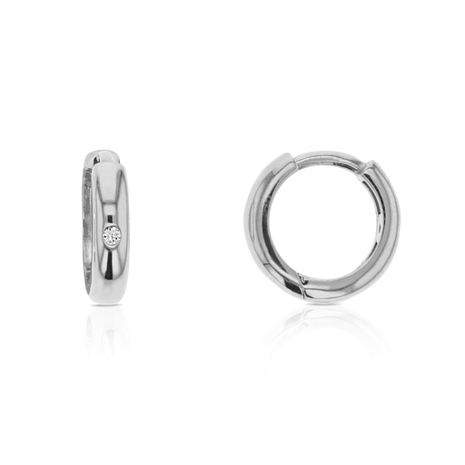 [EAR810]  9W MINI 7.5MM HUGGIE W/ CZ