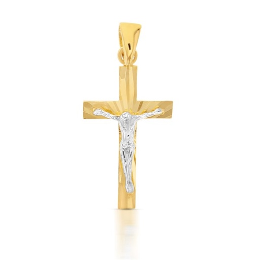 [RCP31] 9YW DIAMOND CUT CRUCIFIX