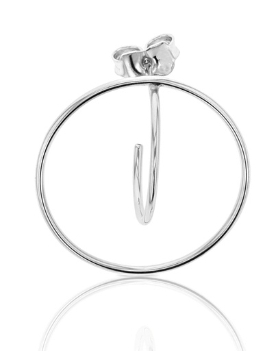 [EAR608]  9W DUAL CIRCLE EARRING