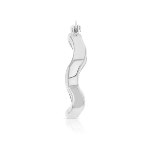 [EAR632]  9W WAVY OVAL 15MM HOOP