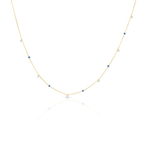 [BB85] 9Y FINE ENAMEL BALL NECKLACE