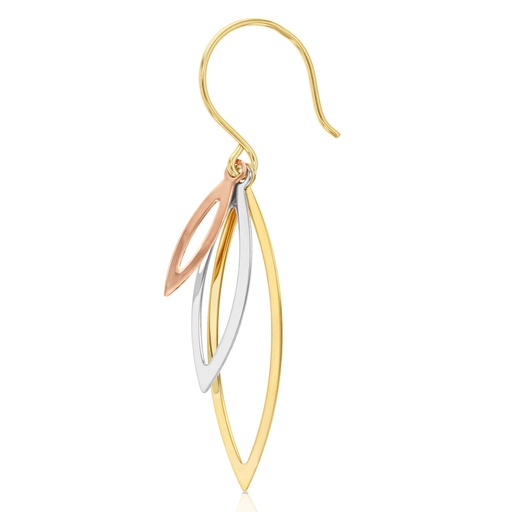 [EAR687] 9YWR MARQUISE DROP EARRINGS