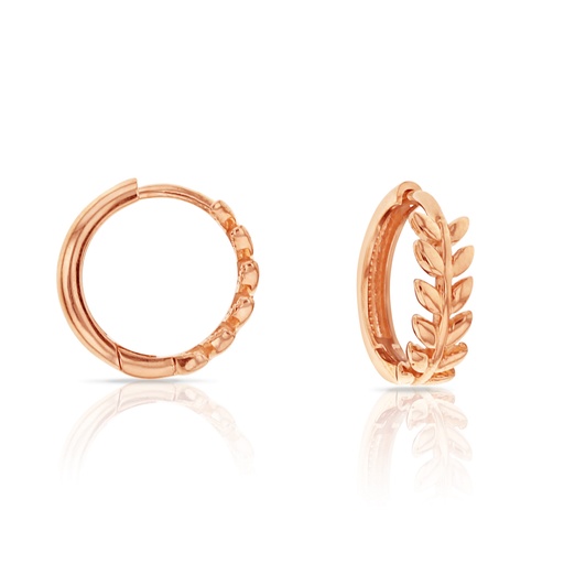 [EAR736] 9R VINE LEAF STYLE HUGGIE