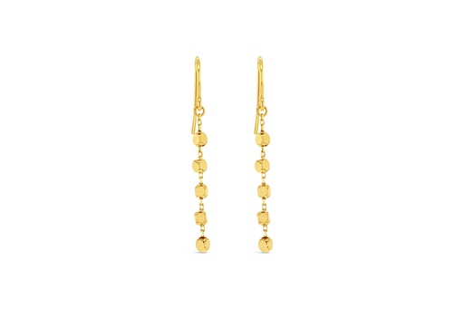 [EAR981] 9Y DIAMOND CUT BALL DROP EARRING