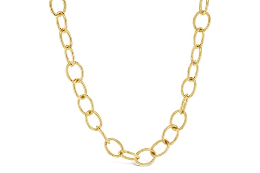 [SF CS P] 9CT SILVER FILLED CIRCLE LINK SMALL PLAIN