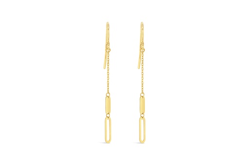 [EAR980] 9Y OPEN LINK DISC DROP EARRING